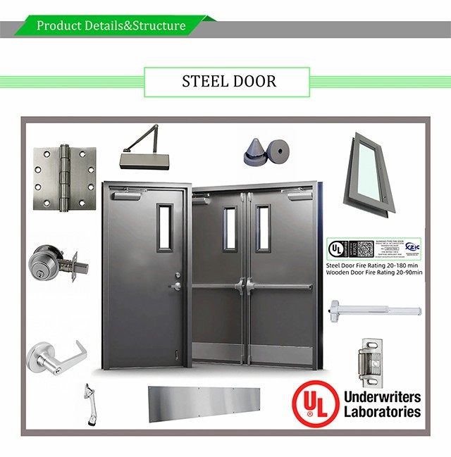 steel fire door with kits